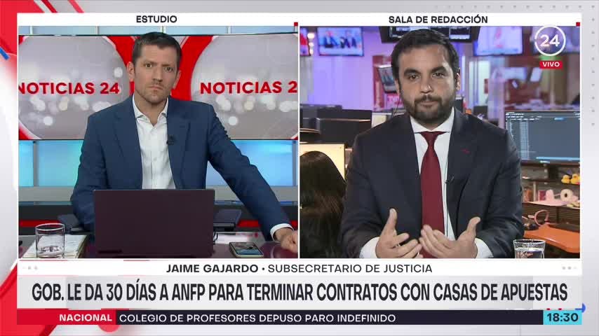 Subsecretario de Justicia y plazo por contratos con sitios de apuestas: Si la ANFP no cumple, puede desaparecer