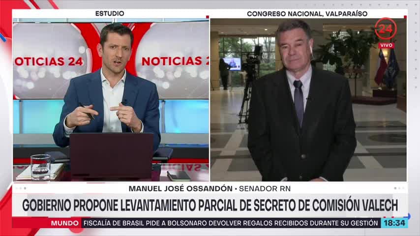 Ossandón por propuesta del Gobierno para levantar secreto de la Comisión Valech