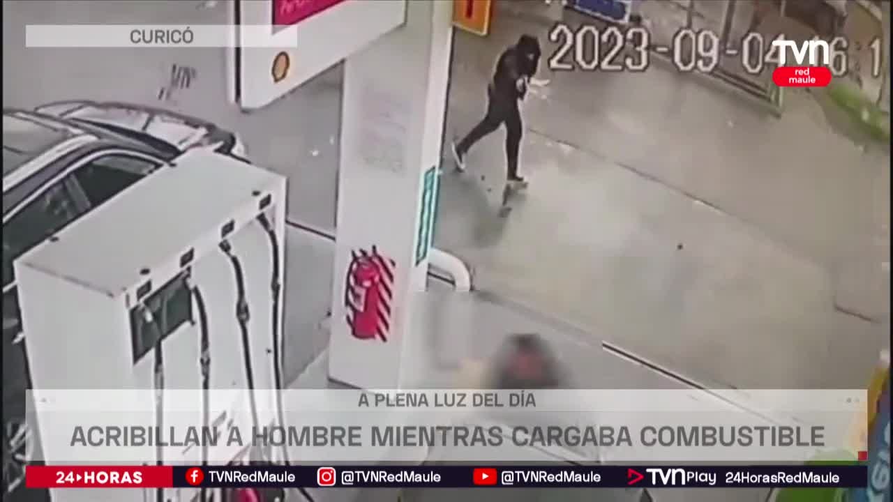 Acribillan a hombre que cargaba combustible en Curicó