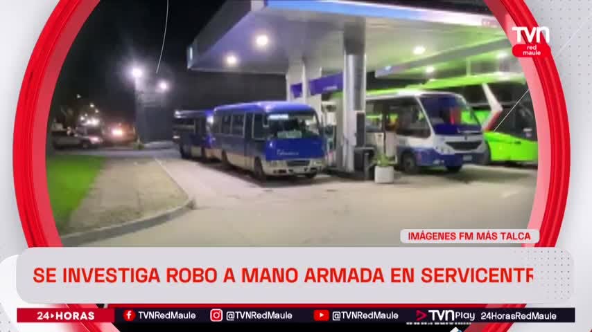 Se investiga robo a mano armada en servicentro de Talca