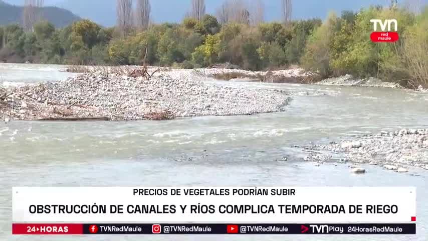 Obstrucción de canales y ríos complica temporada de riego
