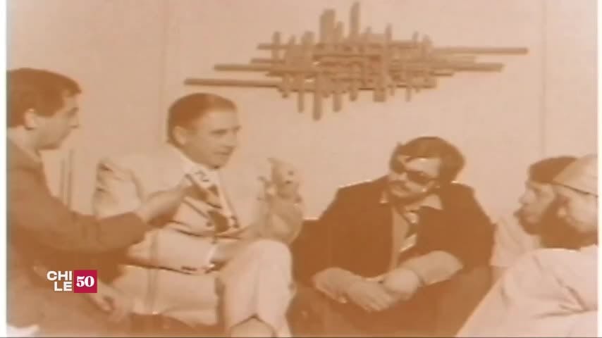 Augusto Pinochet visita Televisión Nacional de Chile