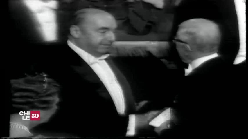 Pablo Neruda recibe el Premio Nobel de Literatura en 1971