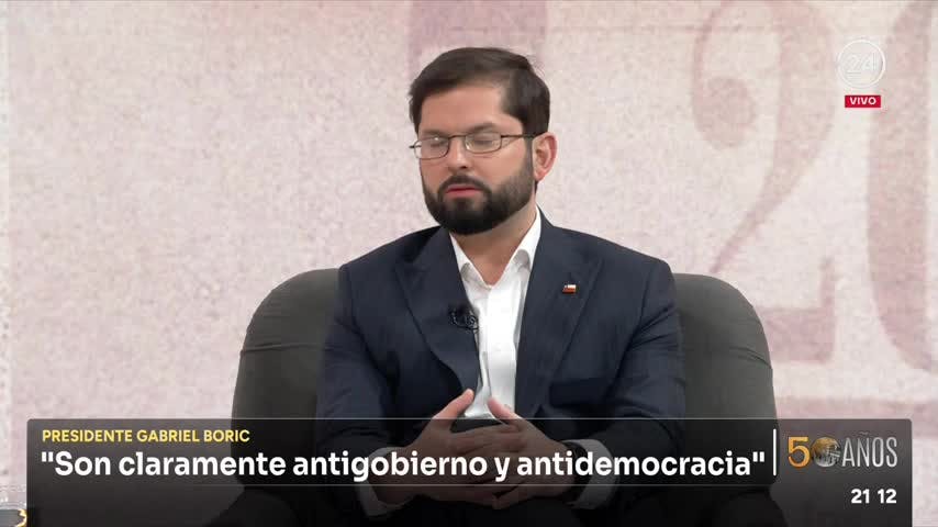 Presidente Boric sobre Sebastián Piñera: No creo que haya ordenado violaciones a los Derechos Humanos
