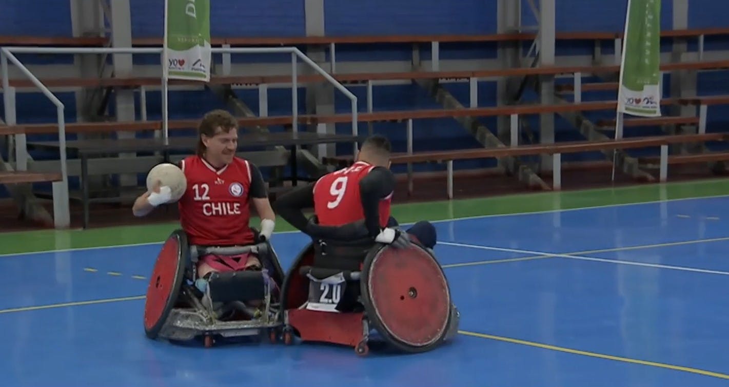 TVN en Santiago 2023: Así se preparan los deportistas del rugby en silla de ruedas de Chile