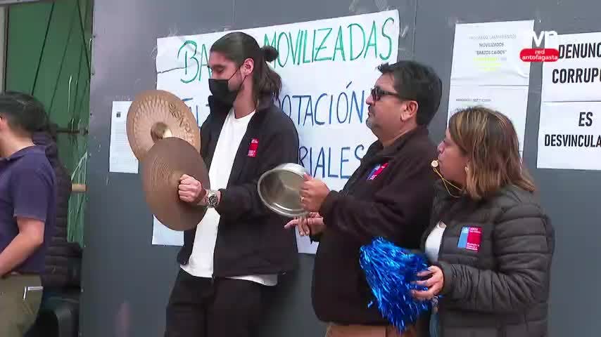 Paro indefinido de funcionarios Serviu Antofagasta.