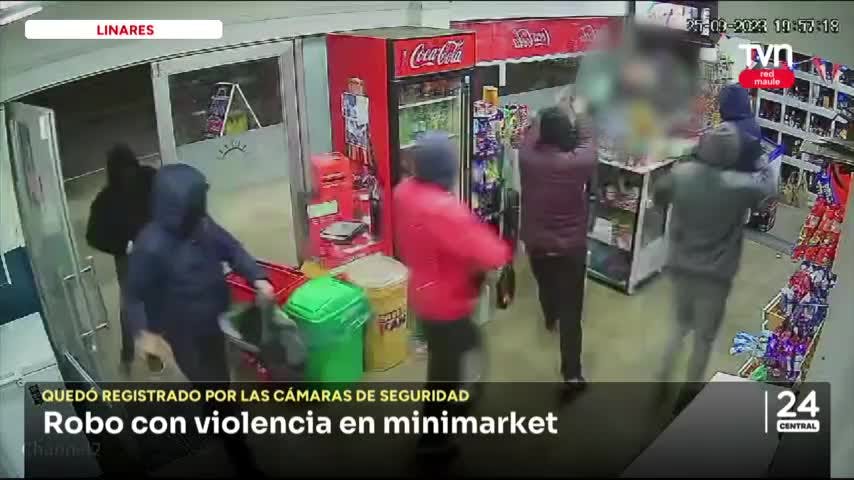 Robo con violencia en minimarket de Linares