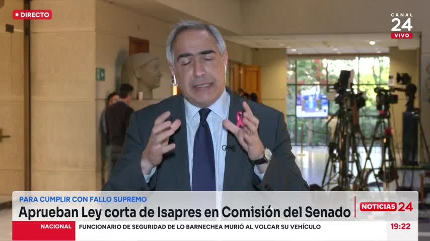Senador Chahuán y aprobación de ley corta de Isapres: “Es un voto de confianza a un texto absolutamente insuficiente”