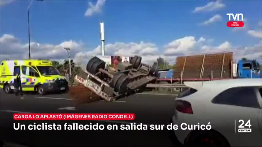 Un ciclista falleció en salida sur de Curicó
