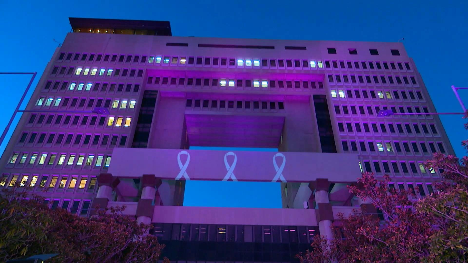 Congreso se iluminó de rosado para concientizar acerca del cáncer de mama