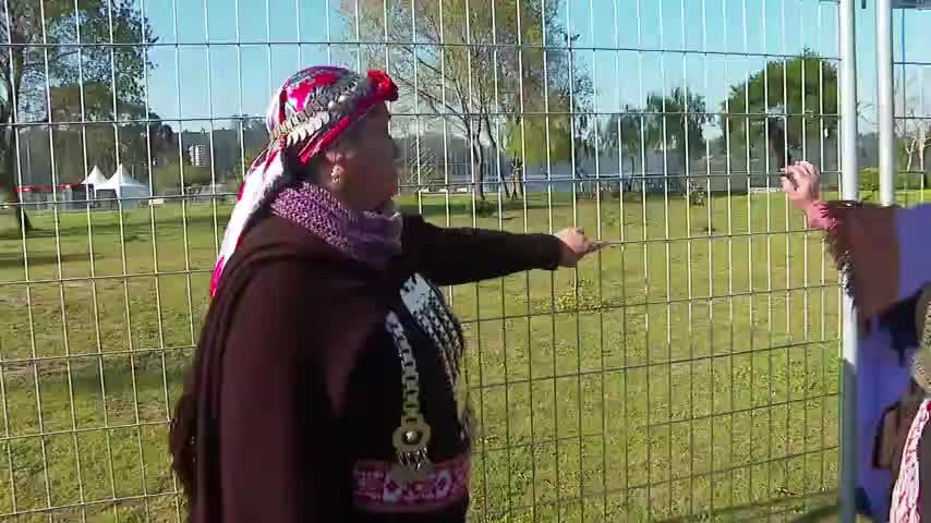Intervienen sitio ceremonial con obras de Santiago 2023