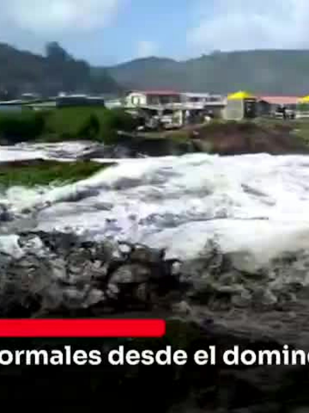 Marejadas anormales desde el domingo