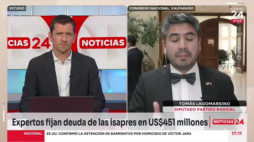 Diputado Lagomarsino: “No podemos estar abiertos a maquillar un perdonazo de las isapres”