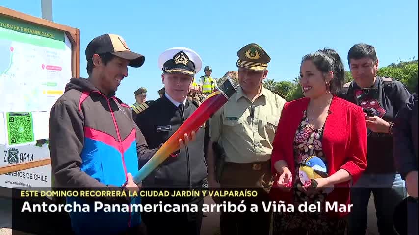 Este domingo la antorcha panamericana recorrerá las calles de Valparaíso y Viña del Mar