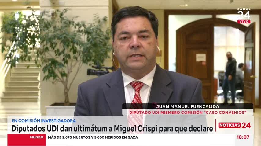 Diputado Fuenzalida y ultimátum por Crispi: “Que salga tanto ministro a defender esta situación es inentendible”