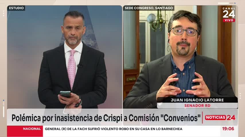 Senador Latorre por Crispi: “No sé si a Larroulet se le obligó a asistir a una comisión investigadora”