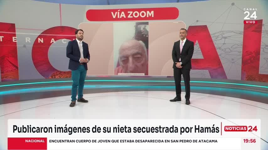 Abuelo chileno de joven secuestrada por Hamás: “Tememos por ella, pero esperamos verla pronto con nosotros”