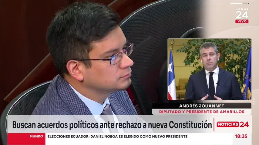 Presidente de Amarillos sobre plebiscito de salida: “No tenemos una posición hoy día”
