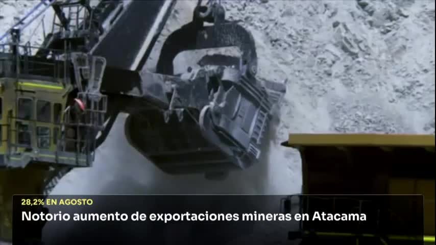 Aumento de exportaciones mineras en Atacama