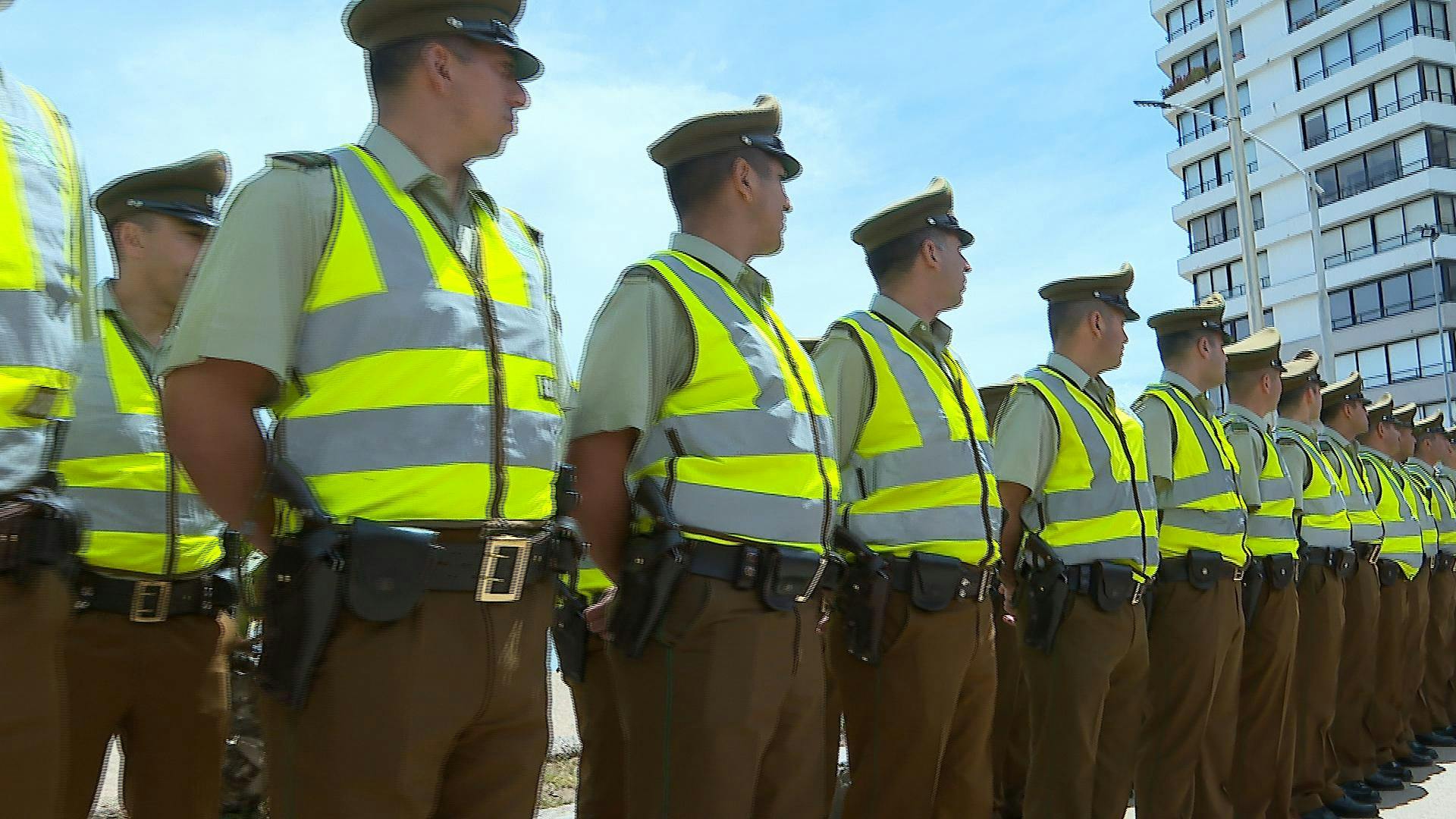 Carabineros presenta su contingente policial para dar seguridad a los Juegos Panamericanos en la región