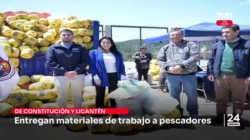 Entregan materiales de trabajo a pescadores