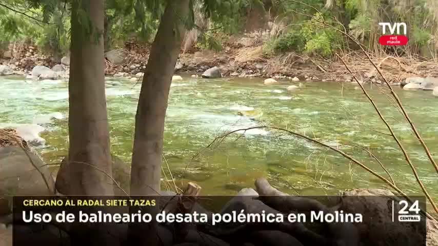 Uso de balneario desata polémica en Molina