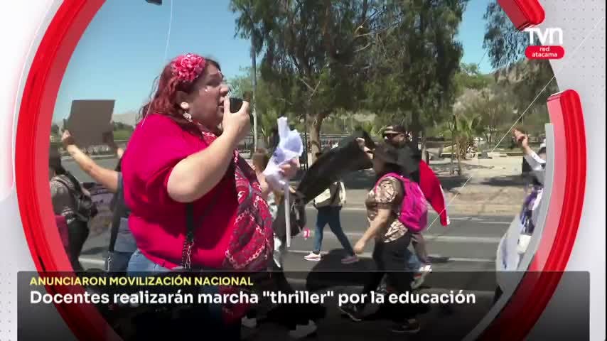 Docentes realizarán marcha “thriller” por la educación