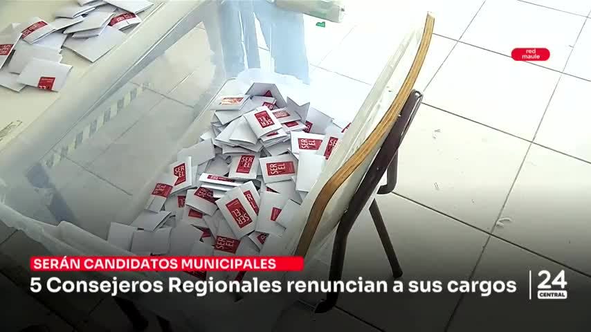 5 Consejeros Regionales renunciaron a sus cargos