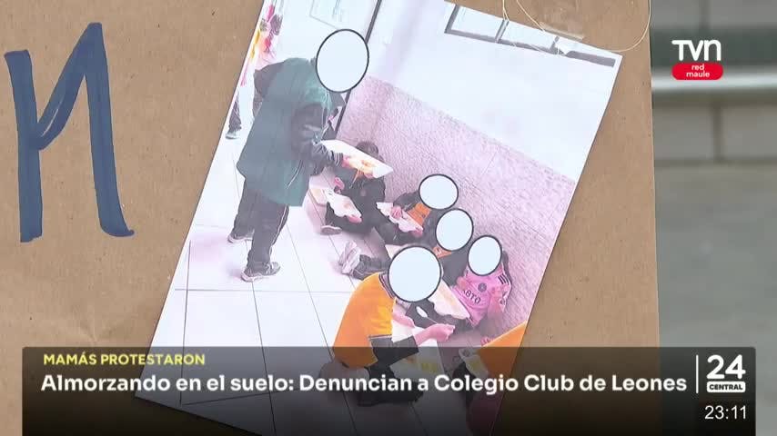 Almorzando en el suelo: Denuncian a Colegio Club de Leones