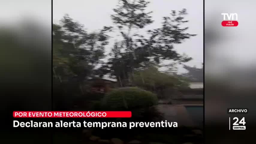 Declaran alerta temprana preventiva por evento meteorológico