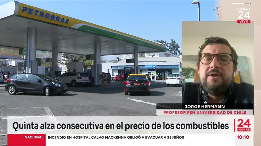 Quinta alza consecutiva en el precio de los combustibles