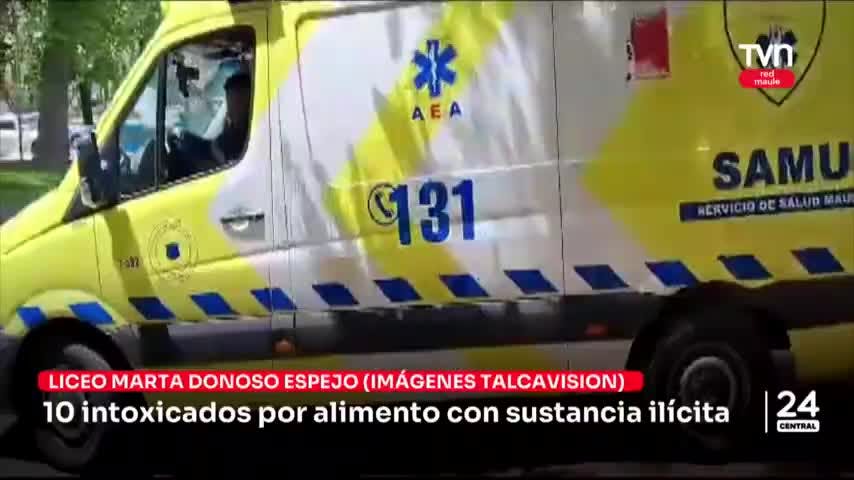 10 intoxicados por alimento con sustancia ilícita