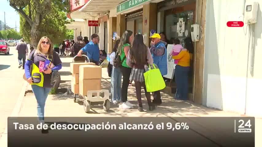 Tasa de desocupación alcanzó el 9,6%