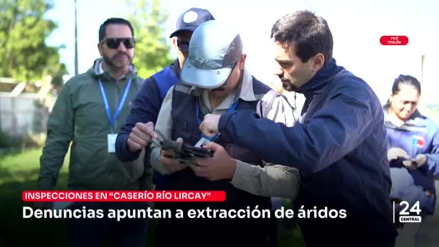 Denuncian extracción de áridos en caserío río Lircay