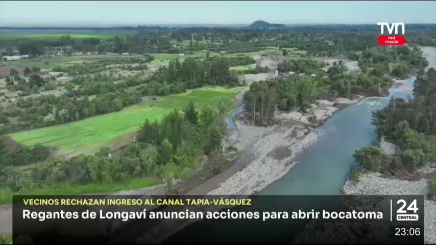 Regantes de Longaví anuncian acciones para abrir bocatoma