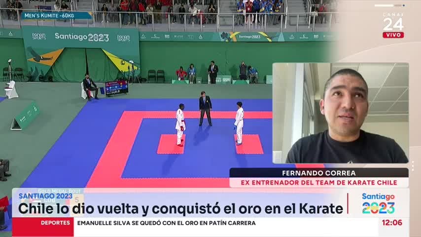 Exentrenador de Karate del Team Chile  espera que caigan más medallas