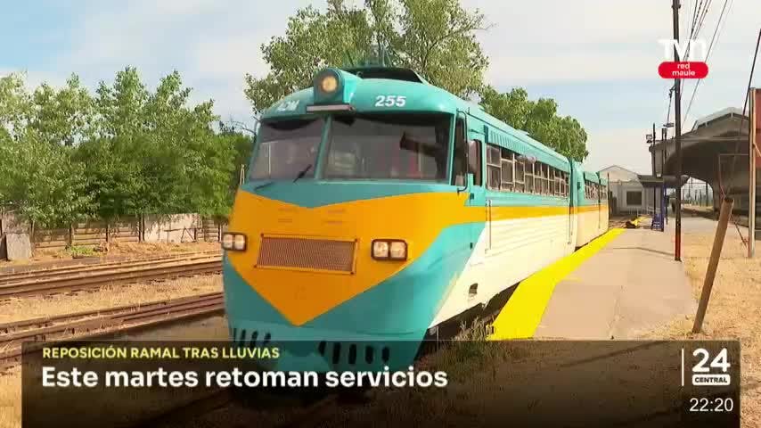 Reponen servicio del ramal Talca - Constitución 