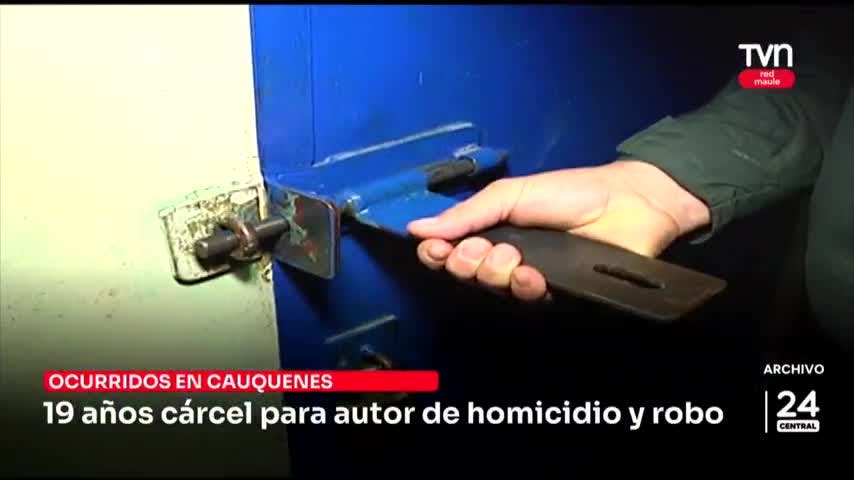 19 años de cárcel para autor de homicidio y robo
