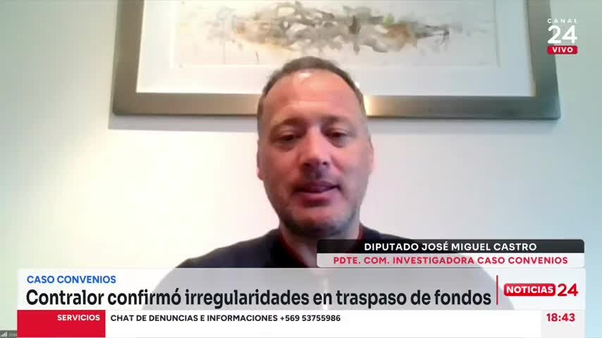 Presidente de comisión Convenios tras informe de contralor: “Si yo fuera el ministro Montes hubiese dado un paso al costado”