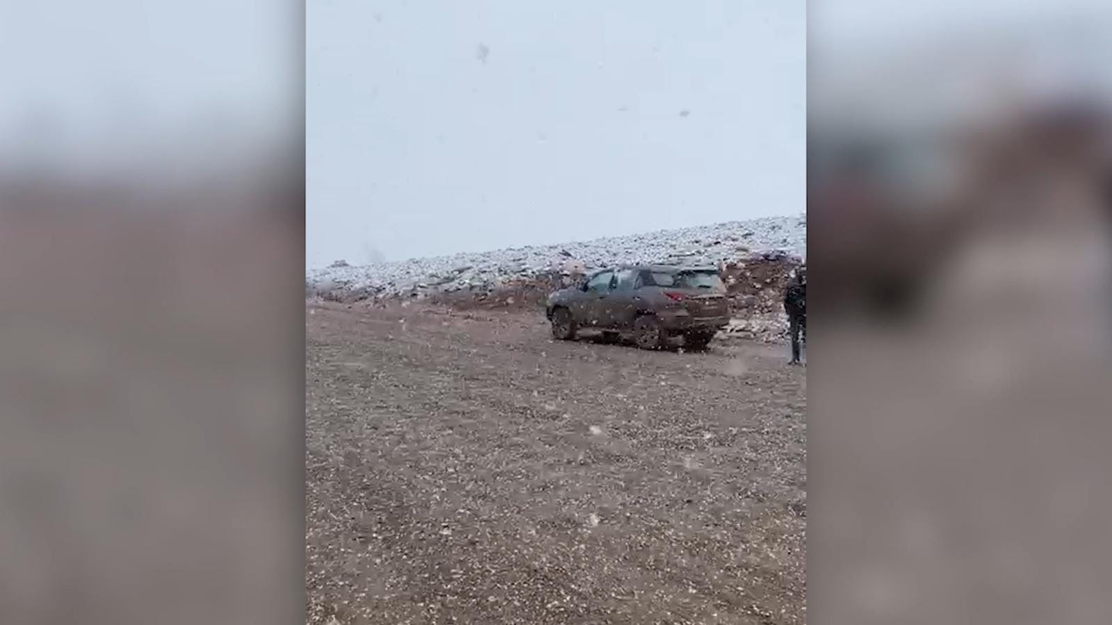 Precipitaciones y nieve sorprendió a habitantes de la provincia el Loa