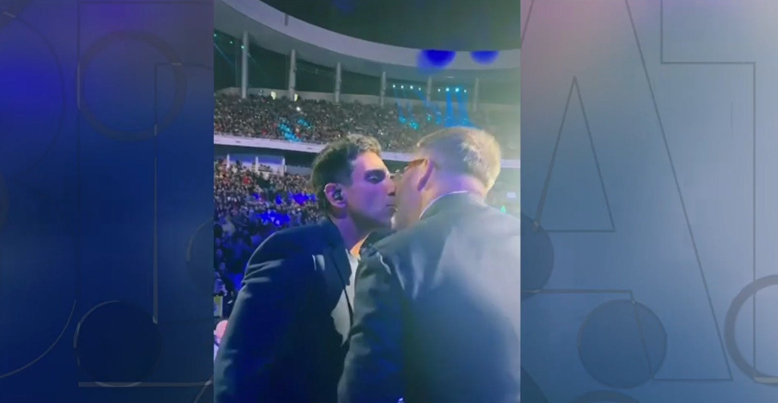 Leo Rey nos sorprendió: Nos envió un registro inédito del beso de Eduardo Fuentes y Queraltó