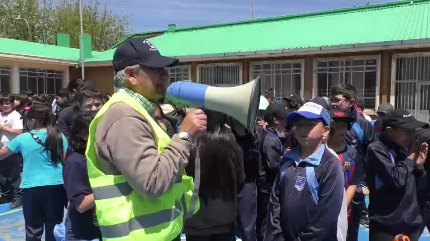 Simulacro de terremoto en Penco