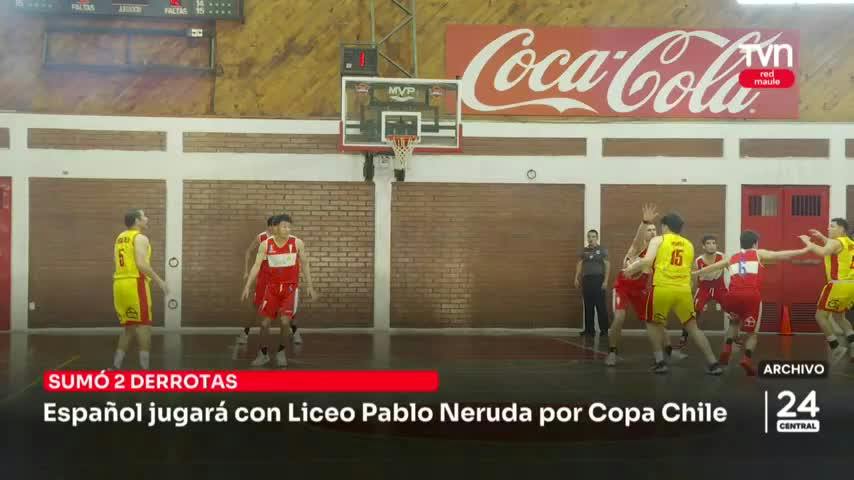 Español jugará con Liceo Pablo Neruda por Copa Chile 