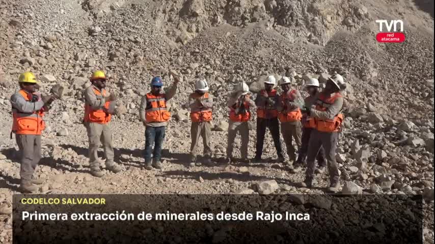 Primera extracción de minerales desde Rajo Inca