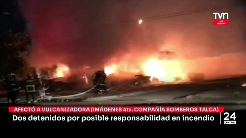 Dos detenidos por posible responsabilidad en incendio