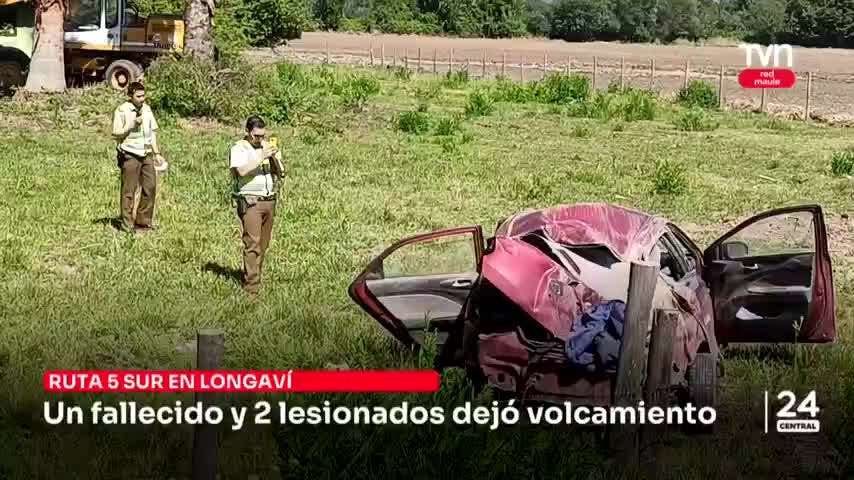 Un fallecido y 2 lesionados dejó volcamiento