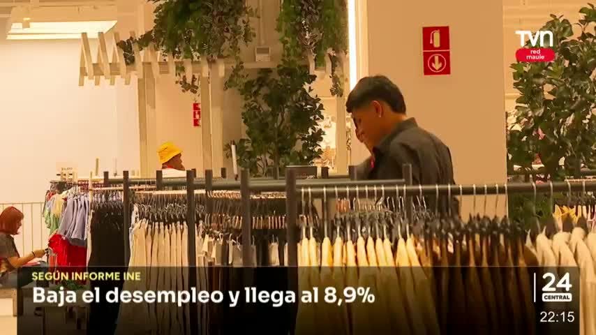 Baja el desempleo y llega a 8,9%