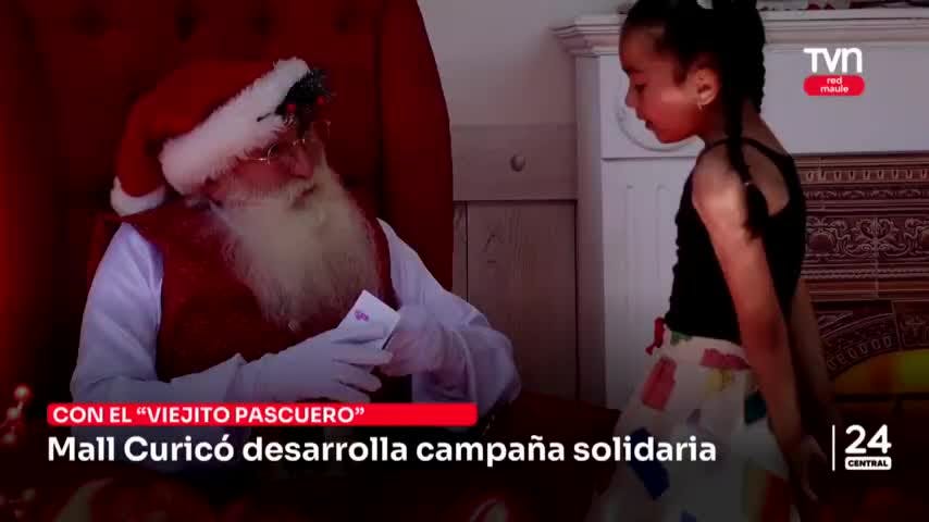 Mall Curicó desarrolla campaña solidaria con El Viejito Pascuero