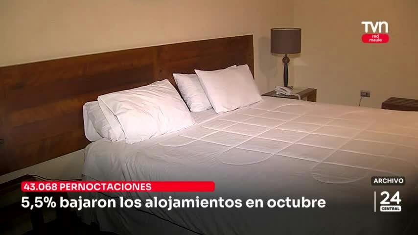 5,5% bajaron los alojamientos en octubre