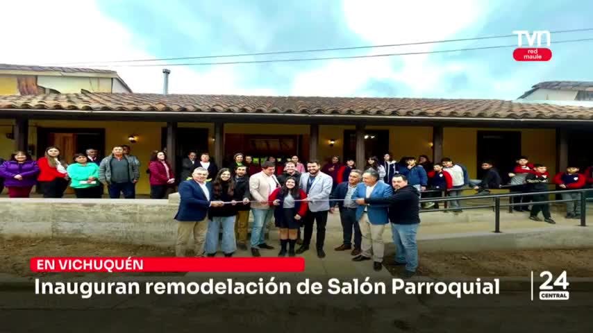 Inauguran remodelación de salón parroquial de Vichuquén 